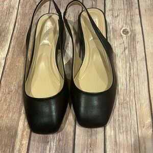 New never worn Charles by Charles David black sling backs from Nordstrom
